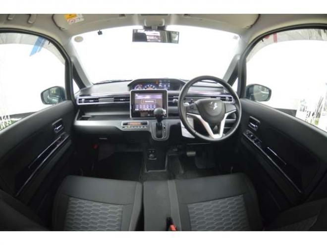 ワゴンRスティングレー ハイブリッド X 4WD　ワンオーナー車ハイブリッド4WDセーフティサポート搭載アイドリングストップ全方位モニター8インチナビTVハイビームアシスト付LEDライトETC横滑り防止装置ヘッドアップディスプレイ 660