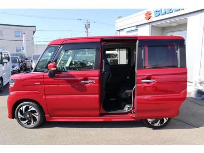 スペーシアカスタム ハイブリッド XS 4WD　純正フルセグナビ　全方位カメラ　社外ミラー型ドラレコ　ETC　電動パーキングブレーキ　ヘッドアップディスプレイ　シートヒーター　スリムサーキュレーター　両側電動スライドドア 660