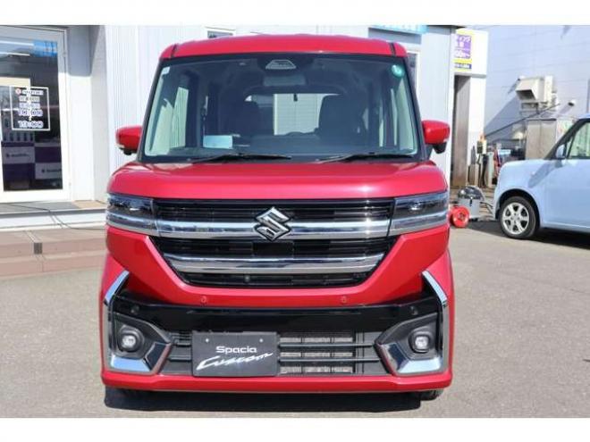 スペーシアカスタム ハイブリッド XS 4WD　純正フルセグナビ　全方位カメラ　社外ミラー型ドラレコ　ETC　電動パーキングブレーキ　ヘッドアップディスプレイ　シートヒーター　スリムサーキュレーター　両側電動スライドドア 660