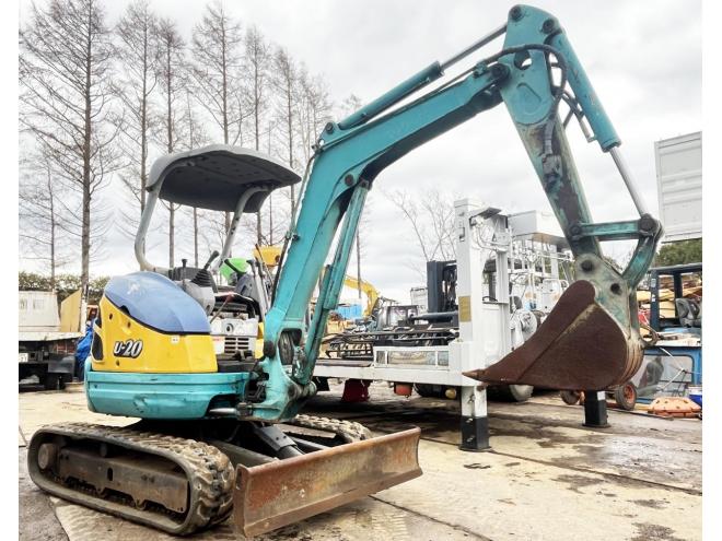 バックホーKUBOTA U20-3 ミニバックホー ディーゼル 2tクラス 配管有