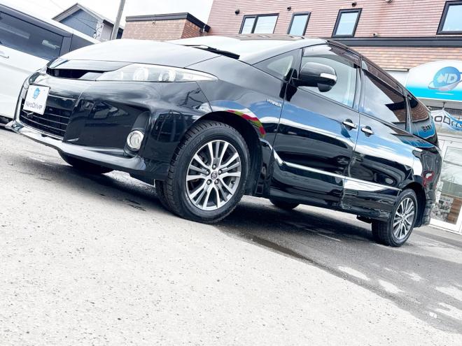 エスティマハイブリッドハイブリッド2.4アエラス プレミアムED 4WD　ローンが不安な方＜優遇ローン＞　本州仕入　寒冷地仕様　純正SDナビ　後席モニター 4WD 2400 5Dr