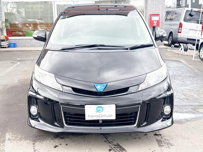 エスティマハイブリッドハイブリッド2.4アエラス プレミアムED 4WD　ローンが不安な方＜優遇ローン＞　本州仕入　寒冷地仕様　純正SDナビ　後席モニター 4WD 2400 5Dr