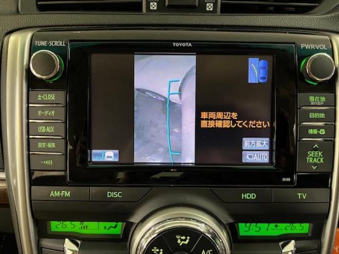 マークXプレミアム　Ｆｏｕｒ　本州仕入　寒冷地仕様　禁煙車　純正ハーフレザーシート　純正１６インチＡＷ　社外１６ＡＷ＋スタッドレスタイヤ付　純正ナビ　地デジ　Ｂｌｕｅｔｏｏｔｈオーディオ　バック＆サイドカメラ　パークアシスト 4WD 2500 4Dr