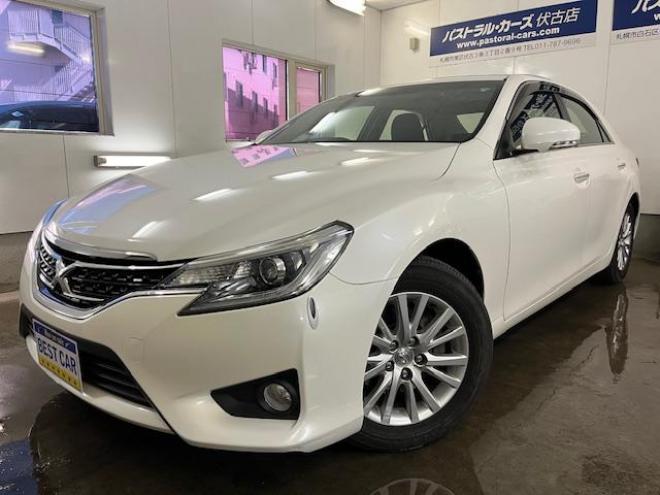 マークX２５０Ｇ　Ｆｏｕｒ　本州仕入　寒冷地仕様　禁煙車　純正１６インチＡＷ　社外１６ＡＷ＋スタッドレスタイヤ付　純正ナビ　地デジ　Ｂｌｕｅｔｏｏｔｈオーディオ　バックカメラ　ピットワーク製新品バッテリー　ＨＩＤヘッドライト 4WD 2500 4Dr