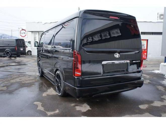 ハイエース2.7 GL ロング ファインテックツアラー 4WD　415COBRA　ファントムヘッドライトシステム&フェイスリフトキット&F/S/R/ルーフスポ/ボンネット/プレステージテールランプ&新作バッドラッカーHP-6　18インチAW　TOYO　H30　225/50R18 2700