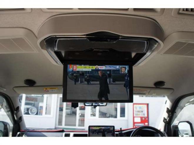 ハイエース2.7 GL ロング ミドルルーフ 4WD　IFUU製3列目対面ラウンジベッドIF-WB8フルフラットベットラウンジ展開 アルパインBIG-X　フリップダウンモニター センターコンソール 415COBRA　F/S/R/ルーフスポイラー/フェンダー/18インチAW 2700