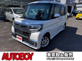 タント　カスタム RS トップエディション SAIII 4WD　スマートキー・プッシュスタート・純正8incSDナビ・フルセグTV・BT・バックカメラ・片側シートヒーター・アイドリングストップ・横滑り防止・両側スライドドア・LEDヘッドライト・ETC・シートカバー 660