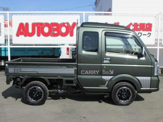キャリースーパーキャリイ X 3方開 4WD　純正ナビ　フルセグ　バックカメラ　キーレス　マッドクロスAW　オープンカントリー 660