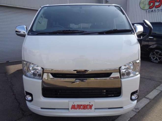 ハイエースバン3.0 スーパーGL ダークプライム ロングボディ ディーゼルターボ 4WD　スマートキー　社外ナビ　バックカメラ　フルセグ　Bluetooth 3000