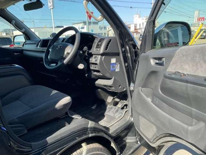 ハイエース2.7 GL ロング ミドルルーフ 4WD　社外メモリーナビTV　バックカメラ　ワークエクストラップ17インチアルミ　415コブラフロントスポイラー　パワースライドドア　LEDヘッドライト　Wエアバック　スマートキー　AC100V 2700