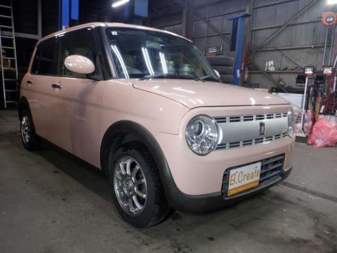 ラパンX 4WD　本州仕入　4WD　ナビ　フルセグTV　B/T　ETC　衝突軽減ブレーキ　HID　シートヒーター　ドアバイザー　スマートキー　プッシュスタート 660