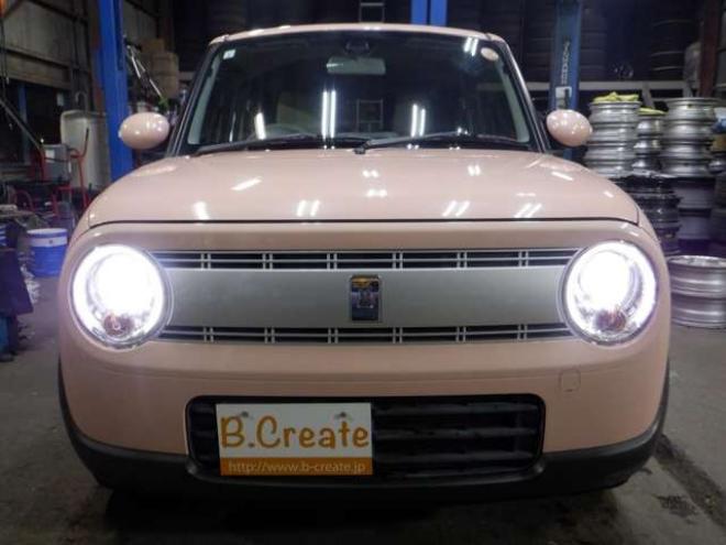 ラパンX 4WD　本州仕入　4WD　ナビ　フルセグTV　B/T　ETC　衝突軽減ブレーキ　HID　シートヒーター　ドアバイザー　スマートキー　プッシュスタート 660