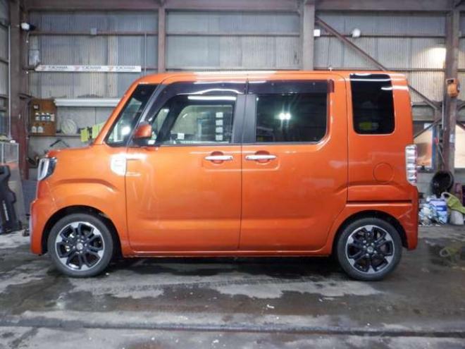 ウェイクG SA 4WD　本州仕入　ナビ　TV　バックカメラ　LEDヘッドライト　両側電動　シートヒーター　スマアシ　ターボ　スマートキー　プッシュスタート　オートライト　ベンチシート　アイドリングストップ　フォグランプ 660