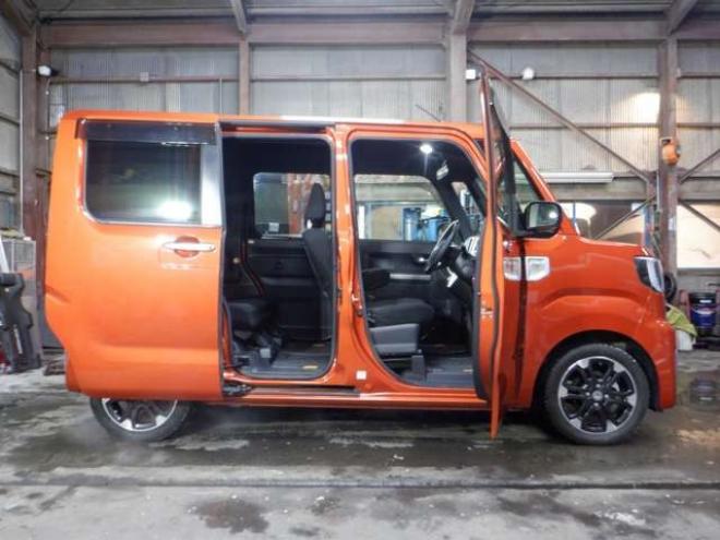 ウェイクG SA 4WD　本州仕入　ナビ　TV　バックカメラ　LEDヘッドライト　両側電動　シートヒーター　スマアシ　ターボ　スマートキー　プッシュスタート　オートライト　ベンチシート　アイドリングストップ　フォグランプ 660