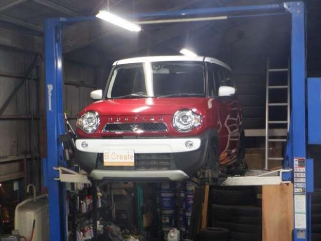 ハスラーJスタイル 4WD　ナビ・TV・Bカメラ・B/T・レーダーブレーキ・オープンカントリーR/Tタイヤ・シートヒーター・スマートキー・プッシュスタート・社外エンスタ・LEDフォグランプ・Aストップ・ツートンカラー・HID・オートライト 660