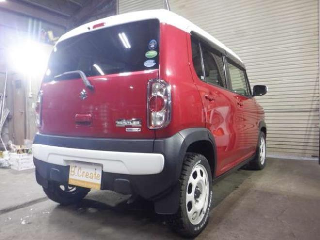 ハスラーJスタイル 4WD　ナビ・TV・Bカメラ・B/T・レーダーブレーキ・オープンカントリーR/Tタイヤ・シートヒーター・スマートキー・プッシュスタート・社外エンスタ・LEDフォグランプ・Aストップ・ツートンカラー・HID・オートライト 660