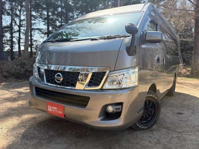 キャラバンNV350 2.5 DX スーパーロングボディ ハイルーフ ディーゼルターボ 4WD　運転席レカロシート　ETC　社外ハンドル　社外ナビ　バックカメラ　パワステ　パワーウィンドウ　ABS　キーレスエントリー　エアコン 2500
