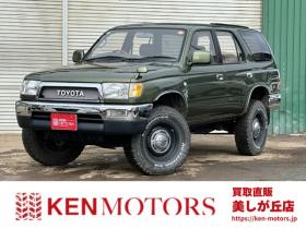 ハイラックスサーフ　2.7 SSR-X ワイドボディ 4WD　全塗装済グリーン　リフトアップ　ETC　社外オーディオ　パワステ　パワーウィンドウ　純正アルミホイール　ABS　キーレス　ルーフレール 2700