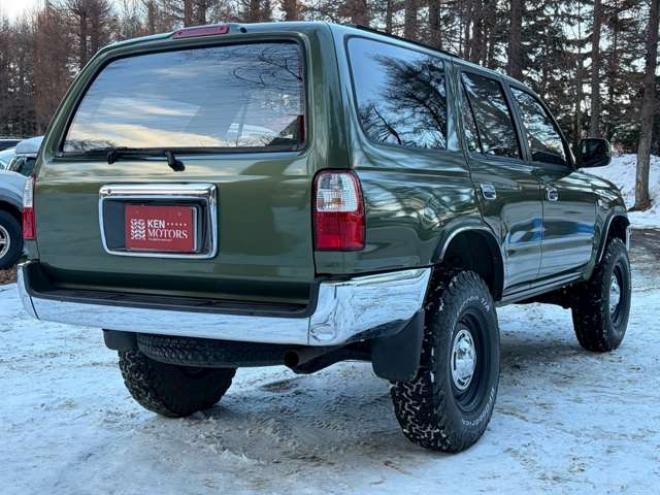 ハイラックスサーフ2.7 SSR-X ワイドボディ 4WD　全塗装済グリーン　リフトアップ　ETC　社外オーディオ　パワステ　パワーウィンドウ　純正アルミホイール　ABS　キーレス　ルーフレール 2700