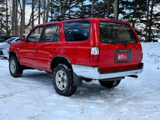 ハイラックスサーフ2.7 SSR-X 4WD　リフトアップ　全塗装済レッド　社外ナビ　ETC　パワステ　パワーウィンドウ　ABS　キーレスエントリー　ルーフレール　サンルーフ 2700