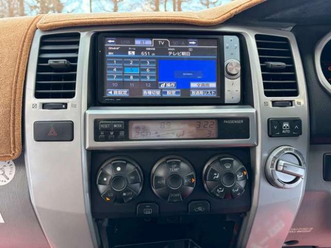 ハイラックスサーフ2.7 SSR-X アメリカンバージョン 4WD　社外ナビ　バックカメラ　リフトアップ　社外アルミ　エアコン　社外ETC　グリルガード　グッドリッチマフラー　LEDライト　全塗装済　パワーウィンドウ　パワステ　キーレス　ダッシュマット　タープ 2700