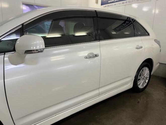 マークXジオエアリエル　本州仕入　ワンオーナー　寒冷地仕様　禁煙車　社外１６インチＡＷ　純正１６ＡＷ＋スタッドレスタイヤ付　純正ナビ　地デジ　Ｂｌｕｅｔｏｏｔｈオーディオ　ＨＩＤヘッドライト　横滑り防止装置　ＥＴＣ 4WD 2400 5Dr