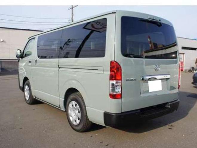 ハイエースバン2.8 スーパーGL ロング ディーゼルターボ 4WD　アースカラーPKG　アーバンカーキ　　両側パワースライドドア　デジタルインナーミラー　全方位カメラ　バックカメラ　寒冷地仕様　LEDヘッドライト　415コブラフラットベッドキット 登録済未使用車 2800