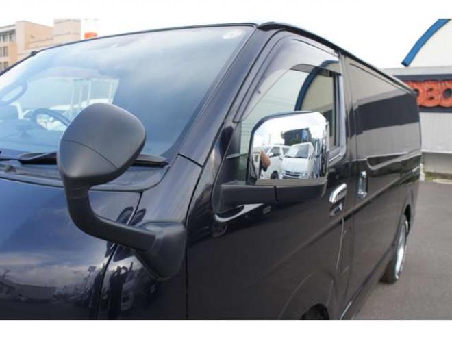 ハイエースバン2.8 スーパーGL ダークプライムII ロングボディ ディーゼルターボ 4WD　415COBRA　クリーンルック3Fスポ&BY2ボンネット&ステージ2ルーフスポ&バッドラッカーIII17インチAW&フラットベッドキット　ヨコハマPARADA17インチ　デジタルインナー　パノラマモニター　両側パワースライドドア 2800