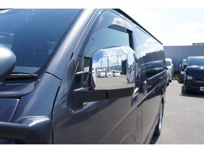 ハイエースバン2.8 スーパーGL ダークプライムII ロングボディ ディーゼルターボ 4WD　415COBRA　クリーンルック3 Fスポイラー&BY2Neoボンネット&ステージ2ルーフスポイラー&バッドラッカー17インチAW&フラットベッドキット　ヨコハマPARADA215/60R17　両側パワースライドドア　デジタルインナー 2800