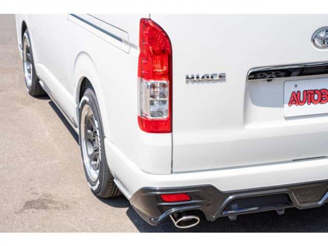 ハイエースバン2.8 スーパーGL ダークプライムII ロングボディ ディーゼルターボ 4WD　ESSEXカスタム　FリップスポイラーVer.4　サイドライナー　クワトロリアバンパー　プログレスIバッドパネル　17インチELホイール　ヨコハマPARADA　415COBRAフラットキット 2800