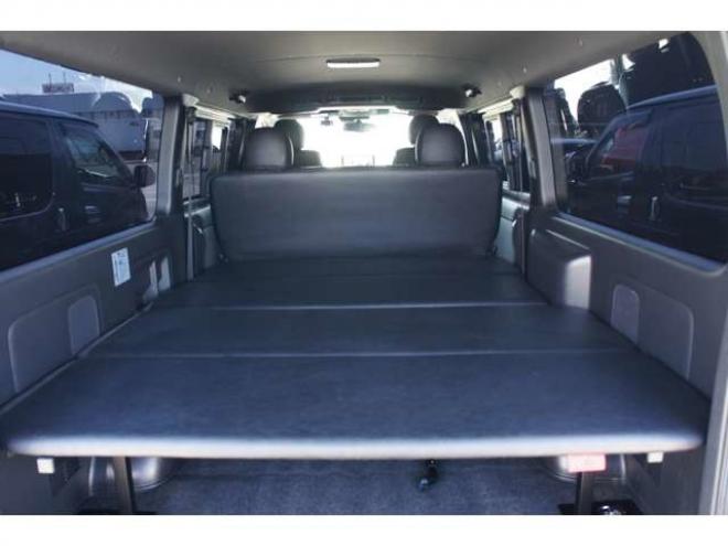 レジアスエース2.8 スーパーGL ダークプライムII ロングボディ ディーゼルターボ 4WD　バン　TRDバンパー&アルパインBIG-X11型　リアヒーター&クーラー　プッシュスタート　スマートキー　　両側スライドドア　ドラレコ　ETC　車線逸脱防止　横滑り防止装置　電動格納ミラー　ベッドキッド 2800