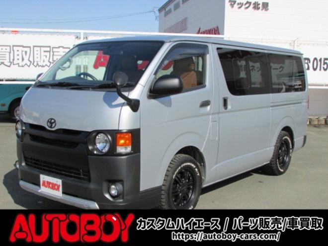 ハイエースバン3.0 スーパーGL ロング ディーゼルターボ 4WD　リアヒーター&クーラー　キーレス　ETC　電動格納ミラー　デュアルエアコン　ベッドキッド　フロントフォグランプ　clarionSDナビ(NXL13)　AUX　Bluetooth　USB　16インチAW 3000