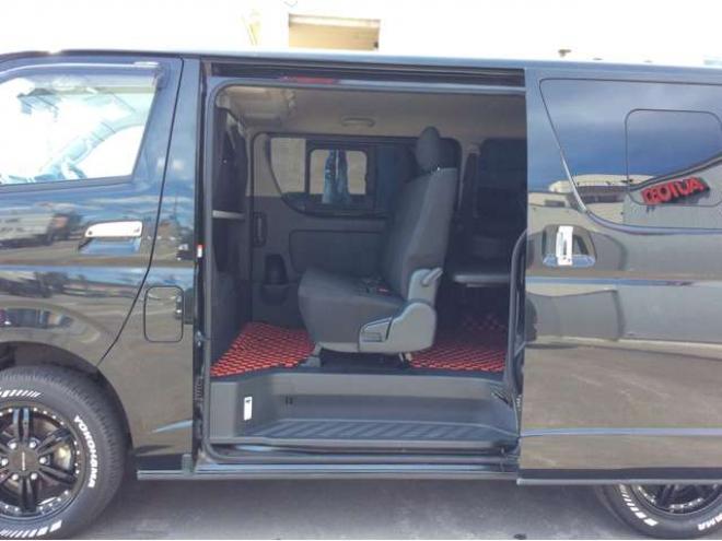 ハイエースバン2.8 スーパーGL ロング ディーゼルターボ 4WD　寒冷地仕様　リアヒーター&リアクーラー　プッシュスタート　スマートキー　ステアリングスイッチ　ベッドキッド　LEDヘッドライト　ドライブレコーダー　メモリナビ　ワンセグTV　バックカメラ　電動格納ミラー 2800