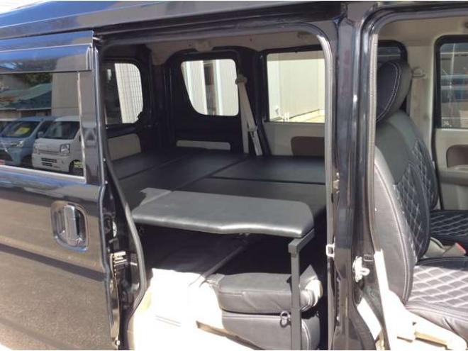 エブリィジョイン ハイルーフ 5AGS車 4WD　パートタイム4WD　キーレス　リアヒーター　フルセグTV　7インチメモリナビ　ベッドキッド　電動格納ミラー　社外タコメーター　CD/DVD　AUX　Bluetooth　アルミホイール 660