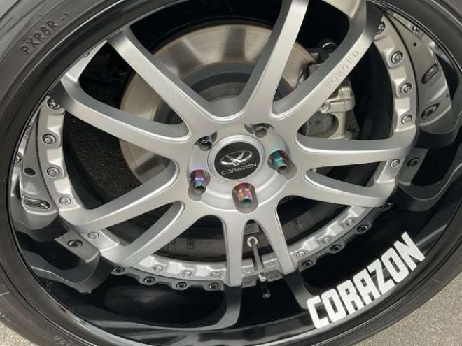 レヴォーグ2.0 STI スポーツ アイサイト 4WD　東京オートサロン2020受賞車　フロント片側60mmワイド　リア片側85mmワイド　ナルドグレー全塗装　BRIDEセミバケットシート　WRX後期Fバンパー　フロント6POTキャリパー　CUSCO製車高調　車幅公認済み 2000