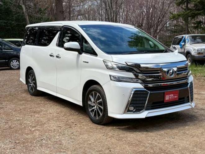 ヴェルファイアハイブリッド 2.5 ZR Gエディション E-Four 4WD　ドライブレコーダー　両側パワスラ　パワステ　パワーウィンドウ　TV　ナビ　バックカメラ　電動リアゲート　後席モニター　電動シート　シートヒーター　オットマン　クルーズコントロール　キーレスエントリー 2500