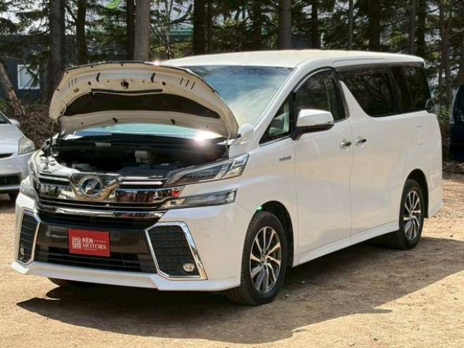 ヴェルファイアハイブリッド 2.5 ZR Gエディション E-Four 4WD　ドライブレコーダー　両側パワスラ　パワステ　パワーウィンドウ　TV　ナビ　バックカメラ　電動リアゲート　後席モニター　電動シート　シートヒーター　オットマン　クルーズコントロール　キーレスエントリー 2500