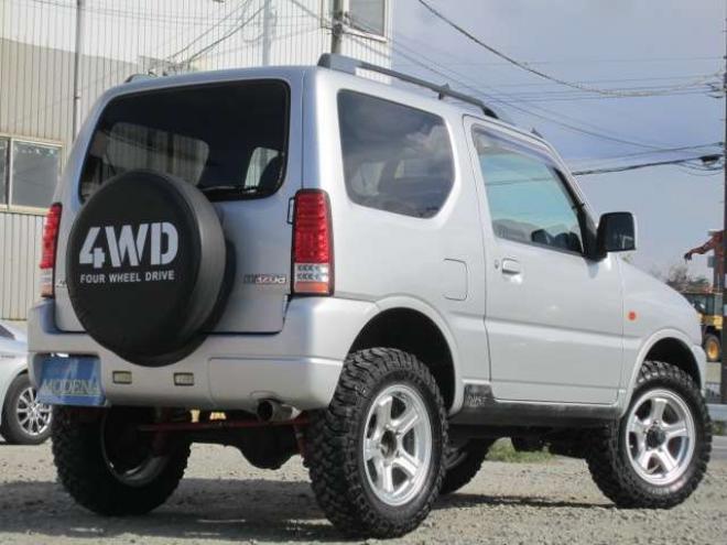 AZオフロードXC 4WD　道外仕入れ リフトアップ 左右レカロシート 社外アルミ+MTタイヤ フォグ バイザー マフラー エンスタ 車検令和10年4月 スタッドレス+アルミセット積込み 1年間走行無制限保証付 660