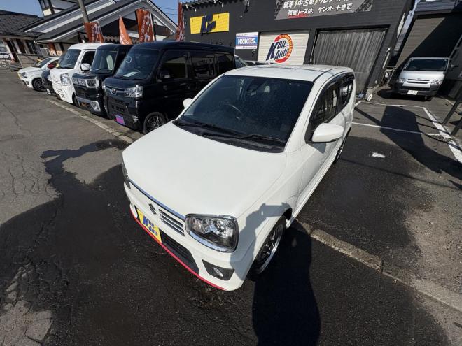 アルトALTO TURBO RS 4WD本州仕入　寒冷地仕様　ブレーキアシスト　TURBO 5AG 純正ワンセグナビ　シートヒーター　HIDヘッド　PUSHスタート　スマートキースペアー有　１５インチアルミ　エンジンオイル交換　スタットレス付　スポーツマフラー付　ETC 4WD 660 5Dr