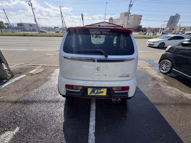 アルトALTO TURBO RS 4WD本州仕入　寒冷地仕様　ブレーキアシスト　TURBO 5AG 純正ワンセグナビ　シートヒーター　HIDヘッド　PUSHスタート　スマートキースペアー有　１５インチアルミ　エンジンオイル交換　スタットレス付　スポーツマフラー付　ETC 4WD 660 5Dr