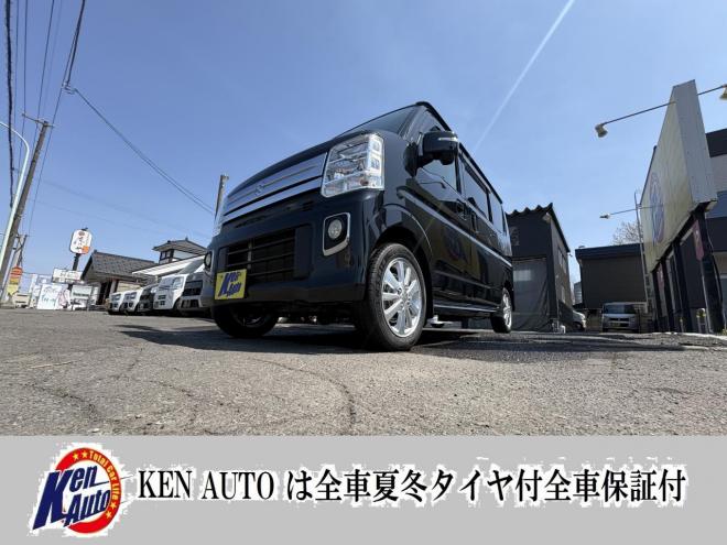 エブリィEVERY WAGON 4WD PZ -SP寒冷地仕様　両パワースライド　オートステップ　ブレーキアシスト　ＶＳＣ　エンスタ　HID フルセグナビ　リアヒーター　ETC　バイザー　フォグランプ　エンジンオイル交換 ATF交換　全磨き済み　スタットレス付 4WD 660 5Dr