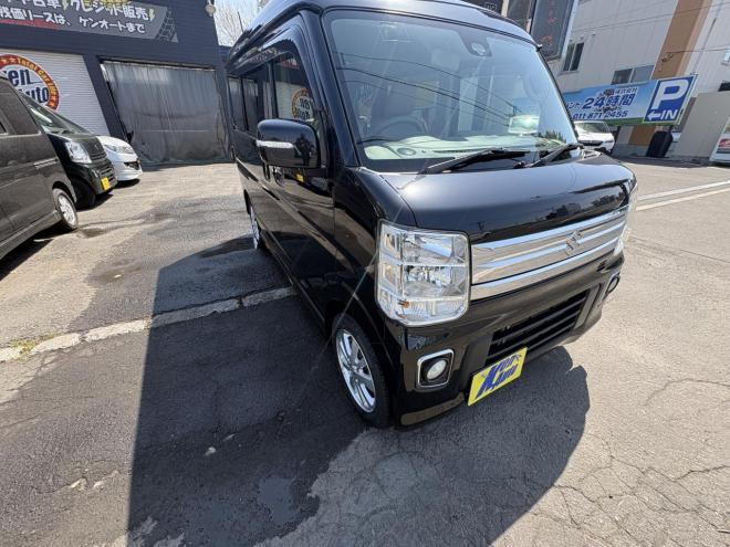 エブリィEVERY WAGON 4WD PZ -SP寒冷地仕様　両パワースライド　オートステップ　ブレーキアシスト　ＶＳＣ　エンスタ　HID フルセグナビ　リアヒーター　ETC　バイザー　フォグランプ　エンジンオイル交換 ATF交換　全磨き済み　スタットレス付 4WD 660 5Dr