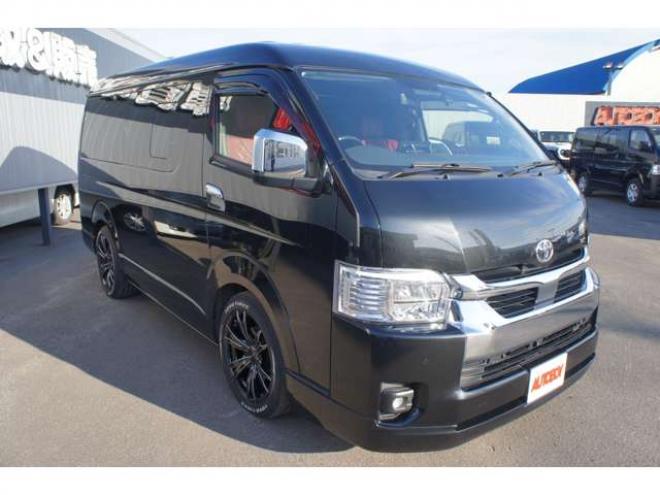 ハイエース2.7 GL ロング ミドルルーフ 4WD　IFUU製　IF-WB8　10人乗り対面ラウンジベッド仕様　415COBRAクリーンルック3フロントスポイラー&バッドラッカー毒牙18インチAW　イクリプス製10.1インチフローティングナヒ　純正EGスターター 2700