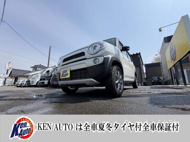 ハスラーHUSTLER  4WD　X HID TURBO寒冷地仕様　TURBO　S-エネチャージ　エンスタ　カロ８インチナビ　Bluetooth　バックカメラ　リアモニター　スポーツマフラー　スマートキースペアー有　バイザー　HID　フォグランプ　全磨済　ETC　エンジンオイル交換　CVTオイル交換 4WD 660 ５Dr