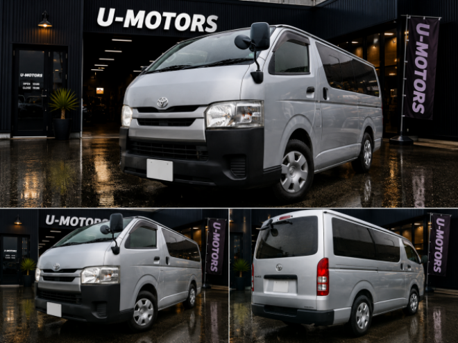 ハイエースバン4型ハイエースDXディーゼルターボ  本州車寒冷地仕様 ナビTVバックカメラ 両側スライドドア リアヒーター  車検新規 12ヶ月点検整備済 保証付！ 4WD 3000 5Dr