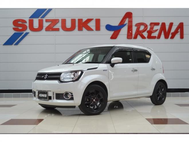 イグニス1.2 ハイブリッド MZ 4WD　ワンオーナー車ハイブリッド4WDセーフティサポート搭載アイドリングストップパドルシフト8インチナビTVバックカメラハイビームアシストLEDクルーズコントロールルーフエンドスポイラー 1200