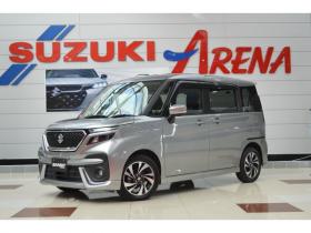 ソリオ　1.2 バンディット ハイブリッド MV 4WD　ワンオーナーハイブリット車セーフティサポート搭載アイドリングストップ横滑り防止装置アダプティブクルーズコントロール全方位モニター付9インチナビTVバックカメラ両側オートスライドドアLEDライトETC 1200