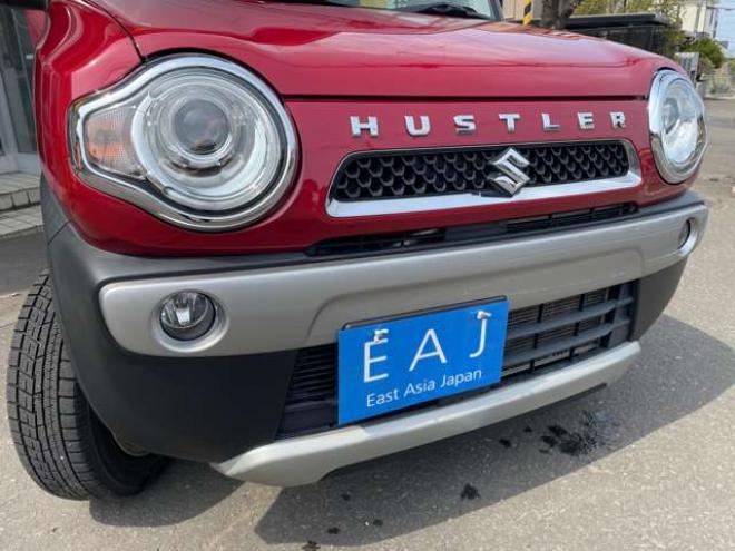 ハスラーXターボ 4WD　1年走行距離無制限保証付/Bluetooth/ナビ・フルセグTV/バックカメラ/エンジンスターター/HIDヘッドライト/LEDフォグライト/キー2本/シートヒーター/インタークーラーターボ/車検残R9年7月/法廷整備/修復歴無し 660
