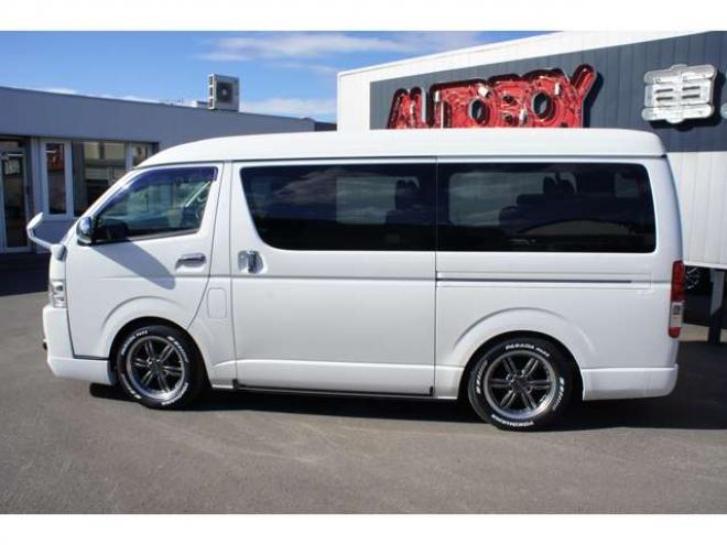 ハイエース2.7 GL ロング ファインテックツアラー 4WD　アルパインBIG-Xナビ&後席フリップダウンモニター　両側パワースライドドア　社外ETC　ISOFIX対応キャプテンシート　415COBRAクリーンルック3Fスポイラー　BADRACKER17インチAW　ドラレコ 2700