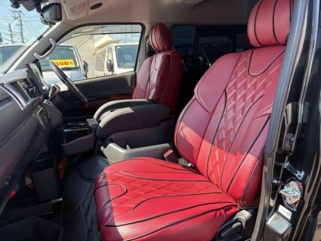 ハイエース2.7 GL ロング ミドルルーフ 4WD　IFUU製　IF-WB8　10人乗り対面ラウンジベッド仕様　415COBRAクリーンルック3フロントスポイラー&バッドラッカー毒牙18インチAW　イクリプス製10.1インチフローティングナヒ　純正EGスターター 2700